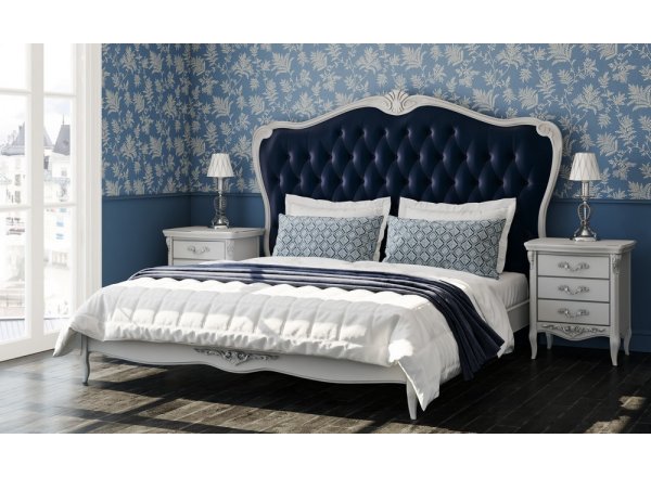 Кровать с мягким изголовьем 160*200