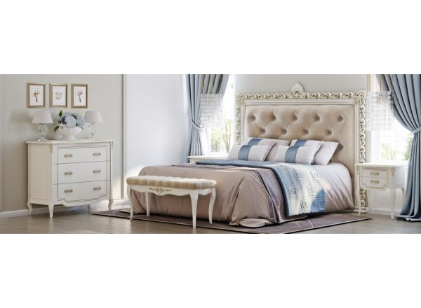 Кровать с мягким изголовьем 180*200