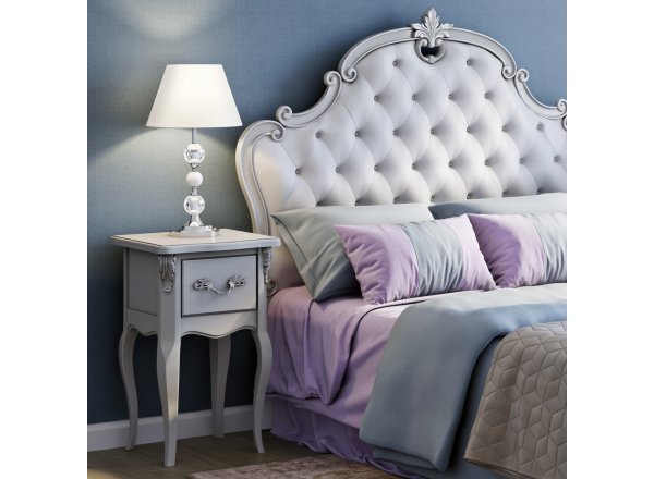 Кровать с мягким изголовьем 180*200
