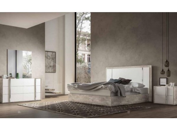 Кровать двуспальная TREVISO Concrete 154*203 см