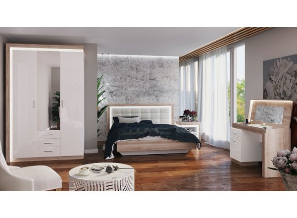 Кровать двуспальная с ортопедическим основанием Люмен 12 160*200 см