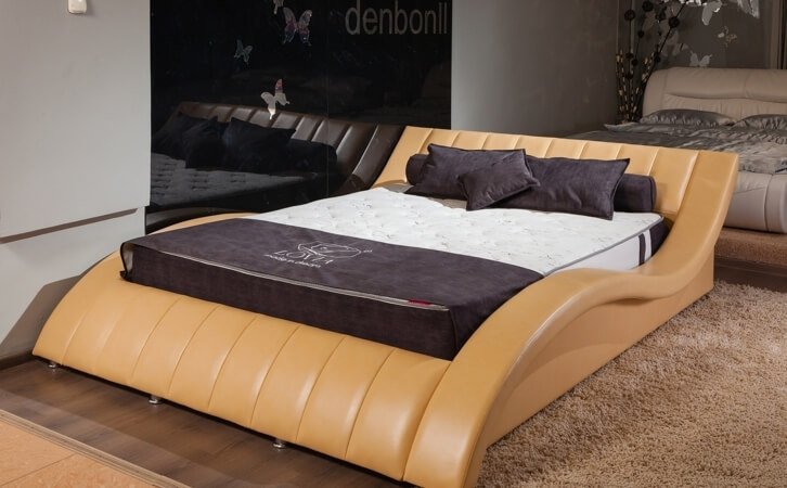 Кровать кожаная Tatami-2 (искусств. кожа Mango)