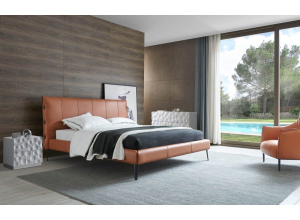 Кровать GC1727 (180-200) коричневый PC019-8095
