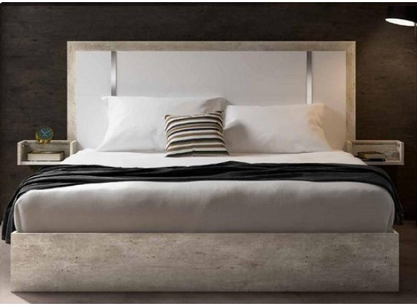 Кровать двуспальная TREVISO Concrete 154*203 см